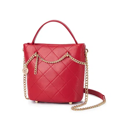 Mkf Collection By Mia K Damaris Mini Shoulder Medium Handbag By Mia K. In Red