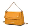 Mkf Collection By Mia K Danna Vegan Leather Shoulder Handbag In Yellow