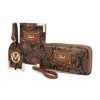 Mkf Collection By Mia K Darla Snake Travel Gift For Women Set - 3 Pieces In Green