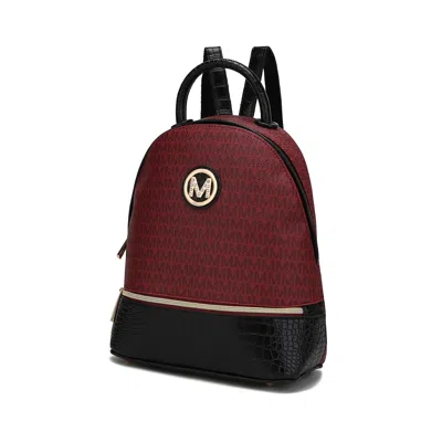 Mkf Collection By Mia K Denice Signature Backpack Vegan Leather Daypack Bag By Mia K In White