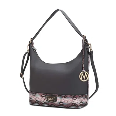 Mkf Collection By Mia K Diana Shoulder Bag Vegan Leather Handbag Purse By Mia K In Gray