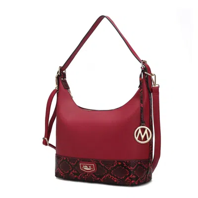 Mkf Collection By Mia K Diana Shoulder Bag Vegan Leather Handbag Purse By Mia K In Red