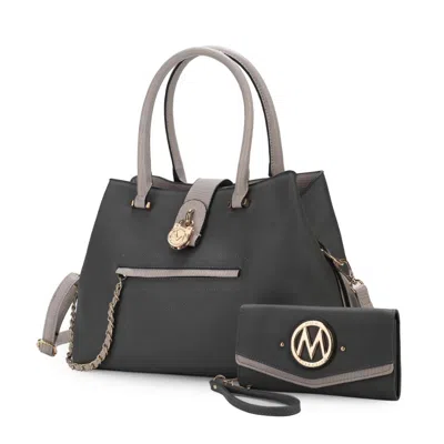 Mkf Collection By Mia K Edith Vegan Leather Women's Tote Bagwith Wallet - 2 Pieces In Pink