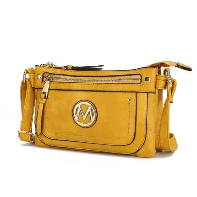 Mkf Collection By Mia K Elaina Multi Pocket Crossbody Handbag