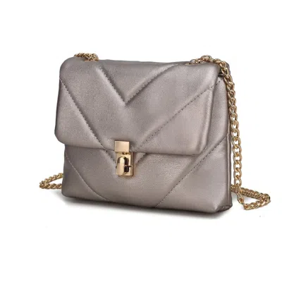 Mkf Collection By Mia K Ellie Crossbody Handbag In Silver
