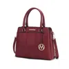 Mkf Collection By Mia K Elodie Triple Compartment Women's Tote Bag By Mia K In Red
