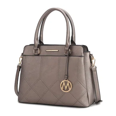 Mkf Collection By Mia K Elodie Women's Triple Compartment Tote Bag By Mia K In Silver