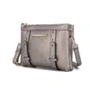 Mkf Collection By Mia K Elsie Multi Compartment Crossbody Bag In Silver