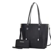 Mkf Collection By Mia K Emery Vegan Leather Women's Tote Bag With Wallet In Black