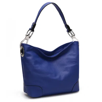 Mkf Collection By Mia K Emily Hobo Women's Bag Vegan Leather Multi Compartments By Mia K. In Blue
