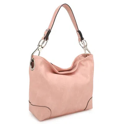 Mkf Collection By Mia K Emily Hobo Women's Bag Vegan Leather Multi Compartments By Mia K. In Pink