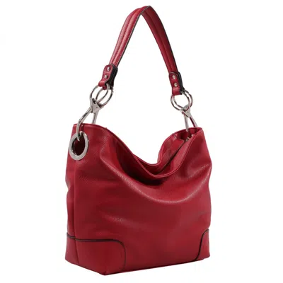 Mkf Collection By Mia K Emily Hobo Women's Bag Vegan Leather Multi Compartments By Mia K. In Red