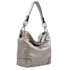 Mkf Collection By Mia K Emily Hobo Women's Bag Vegan Leather Multi Compartments By Mia K. In Silver