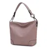 Mkf Collection By Mia K Emily Soft Vegan Leather Hobo Handbag In Pink