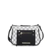 Mkf Collection By Mia K Essie Circular Print Vegan Leather Women's Crossbody By Mia K In Black