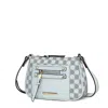 Mkf Collection By Mia K Essie Circular Print Vegan Leather Women's Crossbody By Mia K In Blue