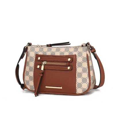 Mkf Collection By Mia K Essie Circular Print Vegan Leather Women's Crossbody By Mia K In Multi