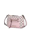Mkf Collection By Mia K Essie Circular Print Vegan Leather Women's Crossbody By Mia K In Pink