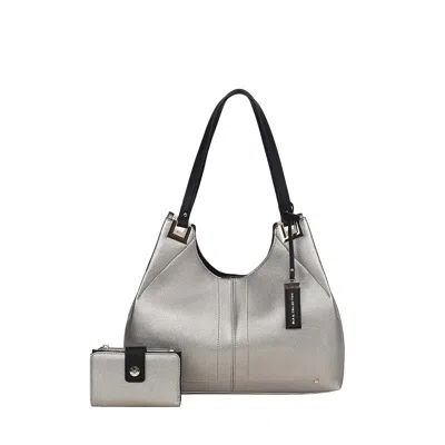Mkf Collection By Mia K Estelle Women's Shoulder Bag By Mia K In Silver