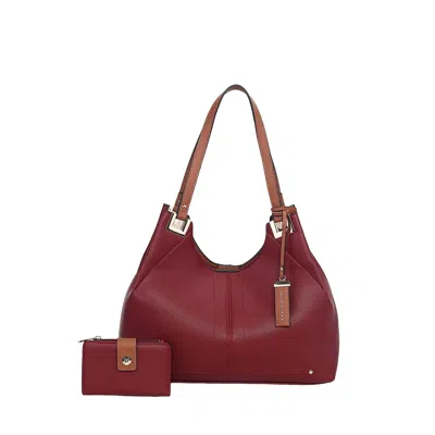 Mkf Collection By Mia K Estelle Women's Shoulder Bag By Mia K In Burgundy