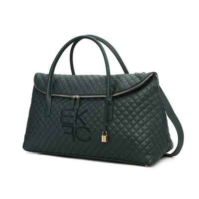 Mkf Collection By Mia K Eulalie Women Weekender Bag Vegan Leather Duffle Bag Handbag Purse By Mia K In Green