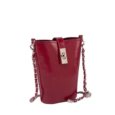 Mkf Collection By Mia K Evelina Women's Mini Bucket Bag By Mia K In Red