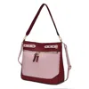 Mkf Collection By Mia K Evie Two-tone Vegan Leather Women's Shoulder Bag In Multi