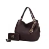 Mkf Collection By Mia K Fabienne Hobo Handbag With Wallet In Gold