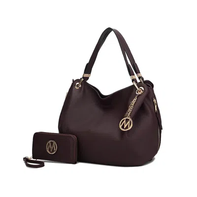 Mkf Collection By Mia K Fabienne Hobo Handbag With Wallet In Gold