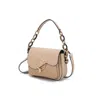 Mkf Collection By Mia K Fanta Croc Shoulder Women's Versatile Handbag By Mia K. In Beige