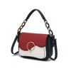 Mkf Collection By Mia K Fantasia Solid Crossbody Shoulder Women's Handbag Purse By Mia K. In Blue