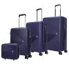 Mkf Collection By Mia K Felicity Luggage Trolley Bag 4-piece Set In Blue
