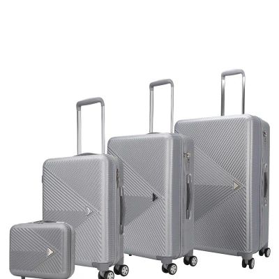Mkf Collection By Mia K Felicity Luggage Trolley Bag 4-piece Set In Grey