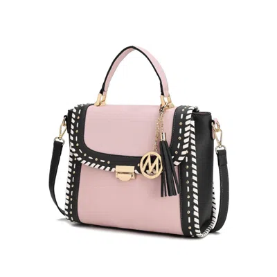 Mkf Collection By Mia K Flora Vegan Leather Crossbody Handbag In Gold