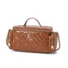 Mkf Collection By Mia K Fortuna Vanity Crossbody Women's Purse By Mia K. In Brown