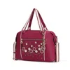 Mkf Collection By Mia K Francis Tote Vegan Leather Flowers Bag For Women With Decorative M Keychain In White