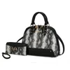 Mkf Collection By Mia K Frida Satchel And Wallet Handbag - 2 Pieces In Black