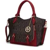 Mkf Collection By Mia K Fula Signature Satchel Handbag In Black
