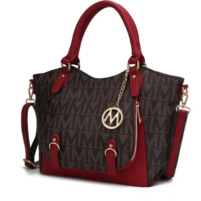 Mkf Collection By Mia K Fula Signature Satchel Handbag In Black