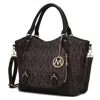 Mkf Collection By Mia K Fula Signature Satchel Handbag In Gold