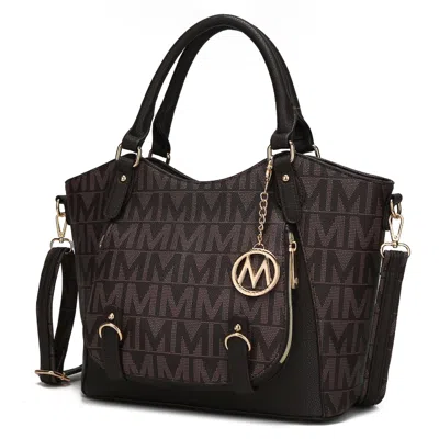 Mkf Collection By Mia K Fula Signature Satchel Handbag In Gold