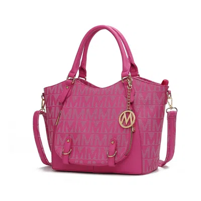 Mkf Collection By Mia K Fula Signature Satchel Handbag In Pink