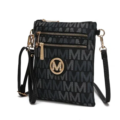 Mkf Collection By Mia K Gaia Milan M Signature Crossbody Handbag In Grey