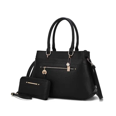 Mkf Collection By Mia K Gardenia Tote Women's Bag With Wallet Vegan Leather By Mia K In Black
