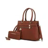 Mkf Collection By Mia K Gardenia Tote Women's Bag With Wallet Vegan Leather By Mia K In Brown