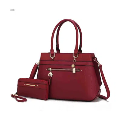Mkf Collection By Mia K Gardenia Tote Women's Bag With Wallet Vegan Leather By Mia K In Red
