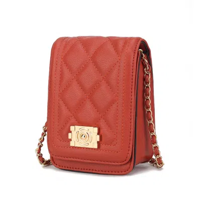 Mkf Collection By Mia K Gemma Crossbody Handbag In Orange