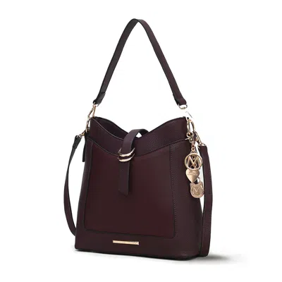 Mkf Collection By Mia K Geneva Crossbody Handbag With Keychain In Gold