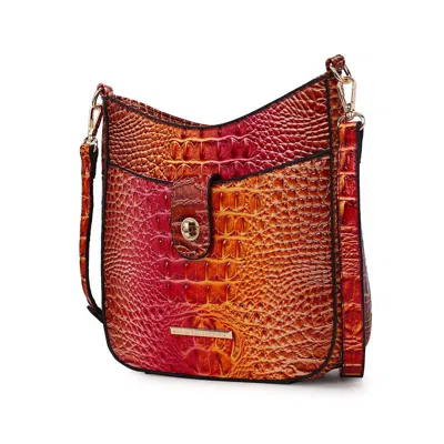 Mkf Collection By Mia K Giovana Gradient Crossbody Bag In Orange