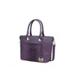 Mkf Collection By Mia K Grace Signature And Croc Embossed Tote Handbag In Purple